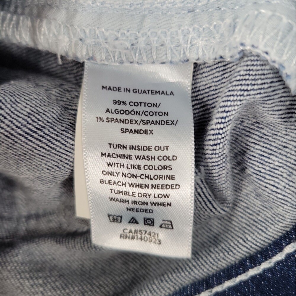 LOFT Womens Sailor Button Jeans Size 29/8 Blue Medium Wash Flare Crop Ankle - Picture 8 of 8